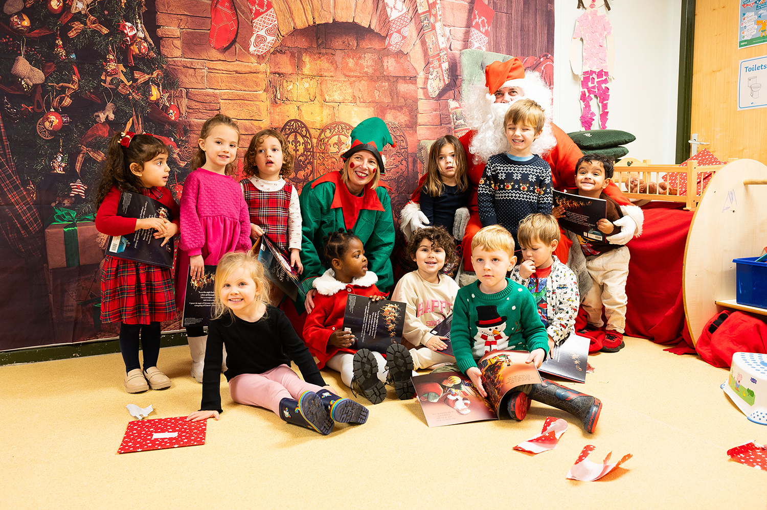Father Christmas Visits Applewood Nursery